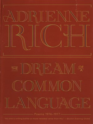 cover image of The Dream of a Common Language